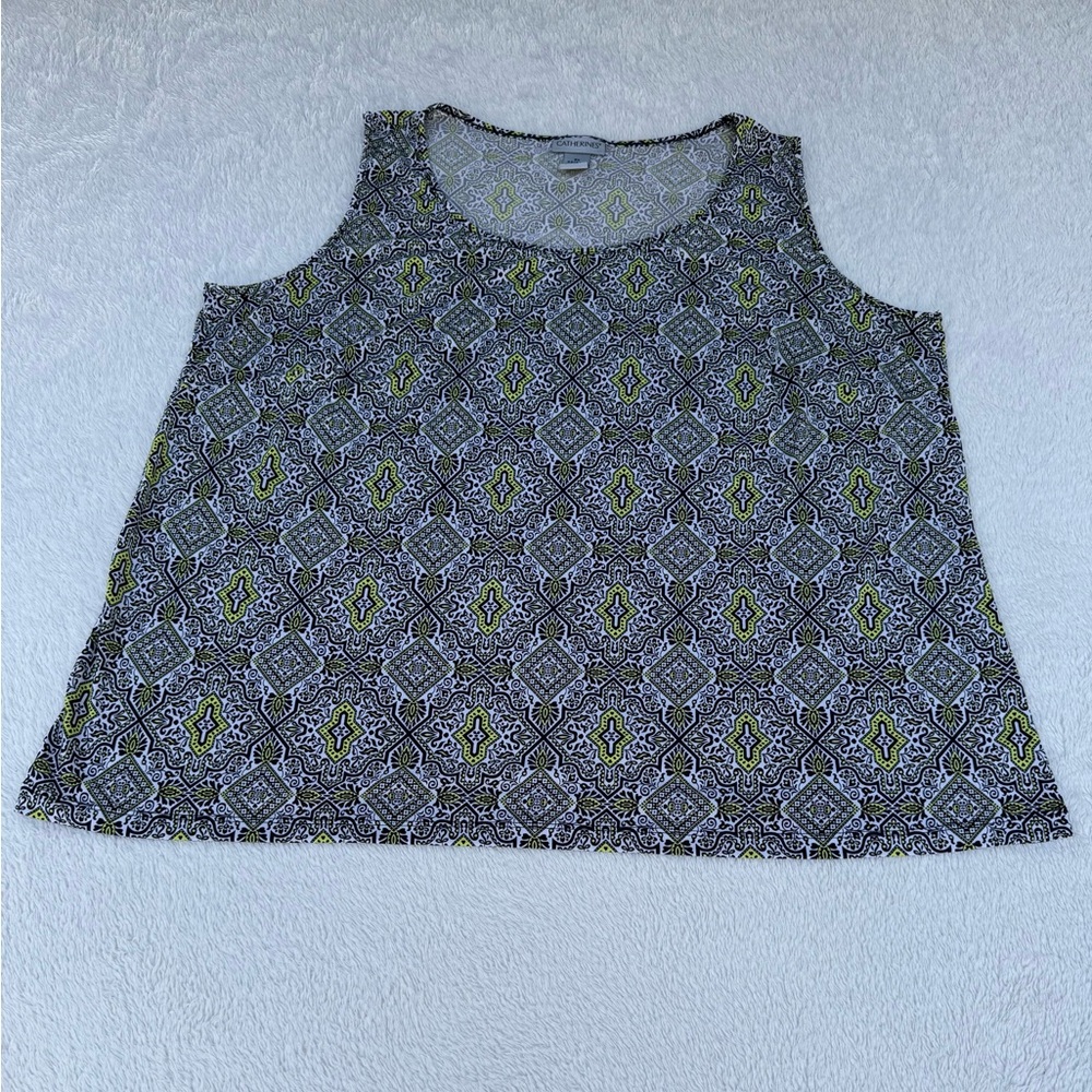 Catherine’s Tank Top Size 2X Multicolor